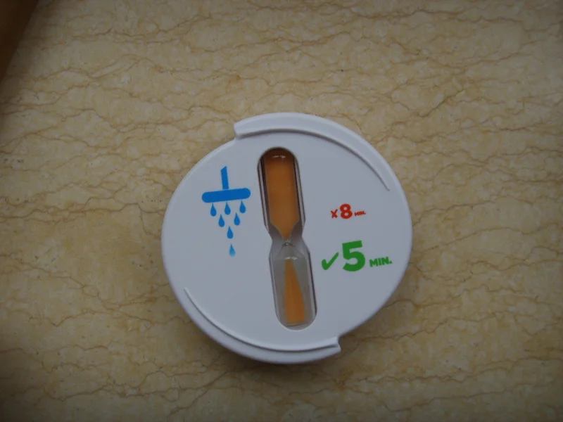 round sand shower timer
